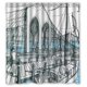 thumbnail image 1 of ABPHQTO Bridge Side Boat Sailing Art Cortina de ducha Cortina de ducha impermeable 160x180 cm, 1 of 2