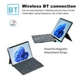 thumbnail image 4 of Disposition Compacte Rétroéclairée/non Rétroéclairée du Clavier Longue Autonomie Conception Ergonomique Légère Compatible avec les Tablettes Surface Pro 8/9/X Idéale pour les Employés de Bureau et les Étudiants, 4 of 8