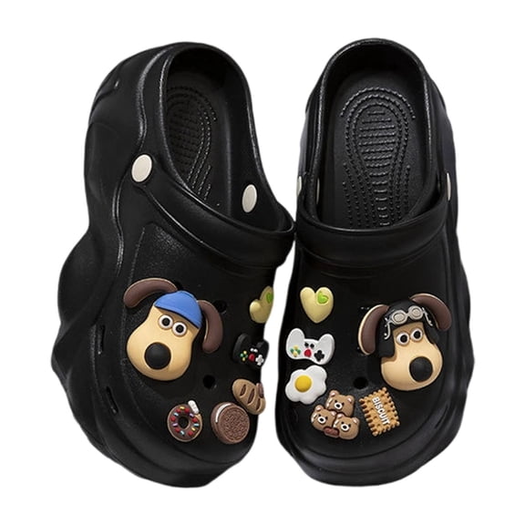 Wovix House Slipper For Women Unisex-Adult Classic Clogs Trendy Cushioned Thick Sole Soft Cute Platform Shoes Plaid Arch Support Beach Sandals