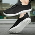 thumbnail image 6 of Men's Casual Shoes Couple Wide Toe Low Top Lace Up On Lightweight Athletic Walking Fitness Outdoor Sport Sneakers, 6 of 7