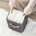 thumbnail image 2 of CNKOO Folding Storage Box Home Clothing Organisation Durable Closet Cube With Handle Clothes Organizer, 2 of 12