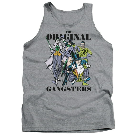 DC Comics Original Gangsters Adult Tank Top Athletic Heather