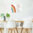 thumbnail image 2 of Inspirational Quotes Rainbow Wall Art Watercolor Rainbow with Motivational Quotes Canvas Wall Art Spiritual Framed Wall Art for Living Room Bedroom Bathroom Home Decor Ready to Hang,10x8 Inches, 2 of 7