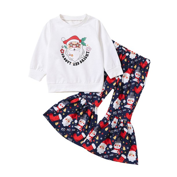 Conjunto de ropa de Navidad para niñas de 1 a 6 años, Cosplay de piel de Papá Noel con lentejuelas, camisetas de manga corta con hombros descubiertos y pantalones, disfraz para niños zhangyuxiang unisex