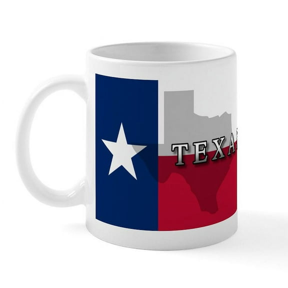 CafePress - Texas Flag Extra Mug - 11 oz Ceramic Mug - Novelty Coffee Tea Cup