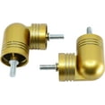 thumbnail image 2 of MERIVILLE Hinged Elbow Connector - Designed for Bay Window Curtain Rods or Corner Drapery Rods up to 1 1/8" Diameter, Royal Gold Finish, 2 Pcs, 2 of 4