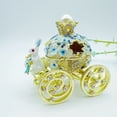 thumbnail image 4 of Klon Jewelry Hinged Metal Enamel Figurine Collectible Wedding Ring Holder Rabbit Sculpture Easter ., 4 of 5