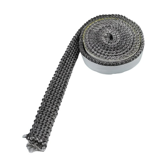 Cinta de sellado para chimenea BLESIY accesorio de Fibra de vidrio cuerda plana blanca para uso en altas temperaturas