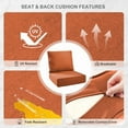 thumbnail image 6 of Bellefurn Luxury Outdoor Deep Seat Cushion 22 X 24 X 6 inch for Patio Furniture,Outdoor Sofa Cushions Chairs Cushions,Waterproof & Fade Resistant Patio Furniture Cushions for Wicker Chair,Couch, 6 of 11
