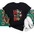 thumbnail image 3 of Camisetas con estampado de Disney para mujer, camisetas negras de Feliz Navidad Kawaii Y2K de los años 90, camisetas de Papá Noel, ropa Harajuku, 3 of 5