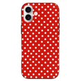 thumbnail image 1 of Funda de TPU con lunares para iPhone 16 Plus: ultrafina, a prueba de golpes, antiamarilleo, resistente a arañazos, compatible con carga inalámbrica, agarre mejorado, estilo negro., 1 of 7