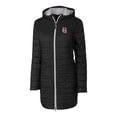 thumbnail image 2 of Women's Cutter & Buck Black Birmingham Barons Rainier Primaloft Eco Insulated Hooded Long Coat, 2 of 3