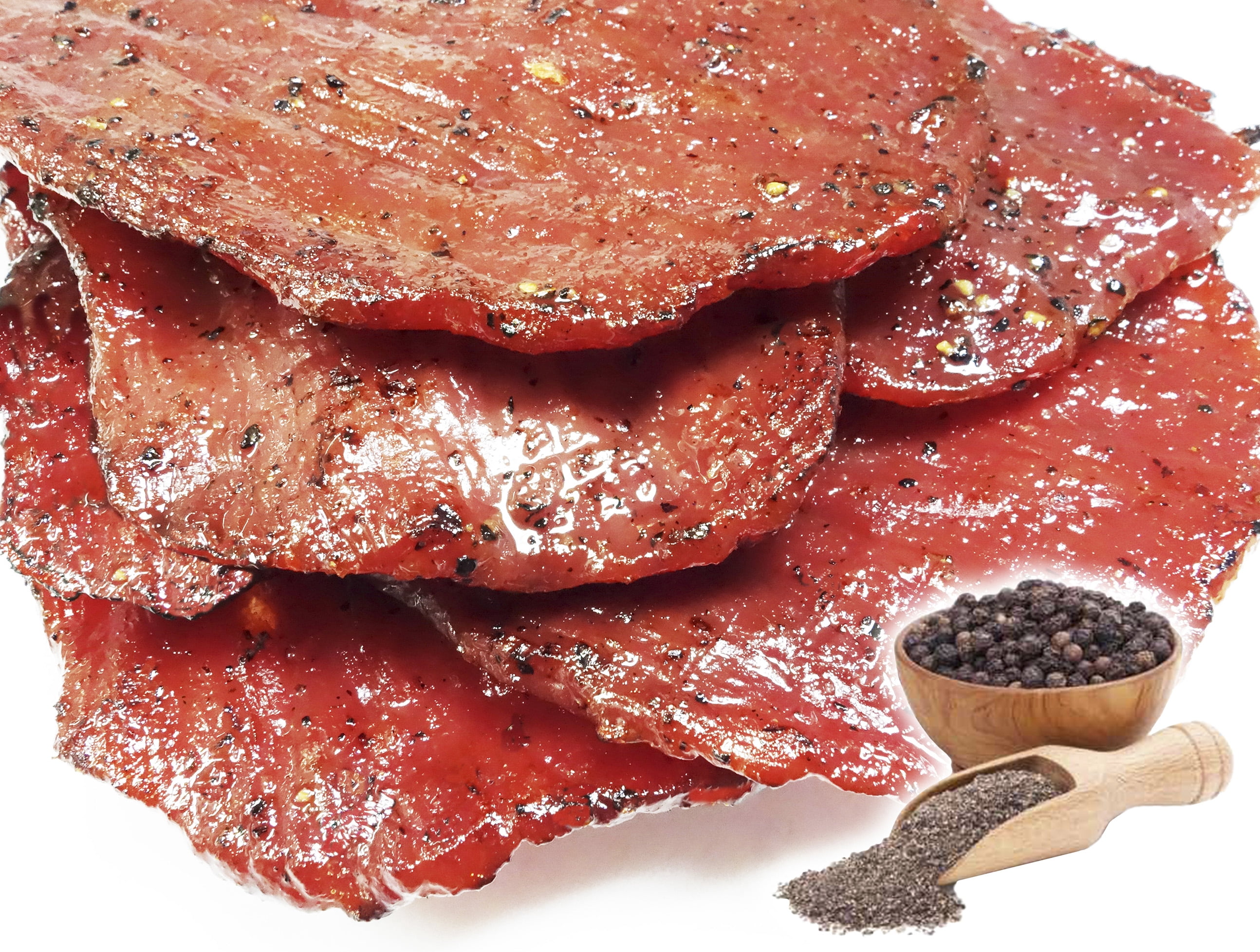 Singapore-Style Fire-Grilled  Beef Jerky (Black Pepper Flavor 12 oz.) *Grilled Fresh to Your Order *Shipped the Same Day - L.A. Times "Handmade Gift" Winner