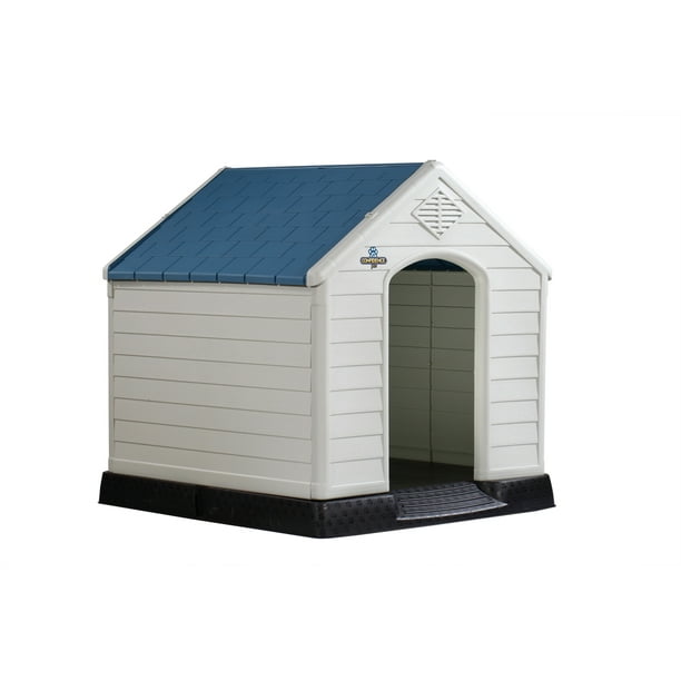 Confidence Pet Plastic Dog Kennel Outdoor House, Large