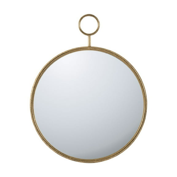 CC Home Furnishings Round Framed Wall Mirror - 32.25" - Gold