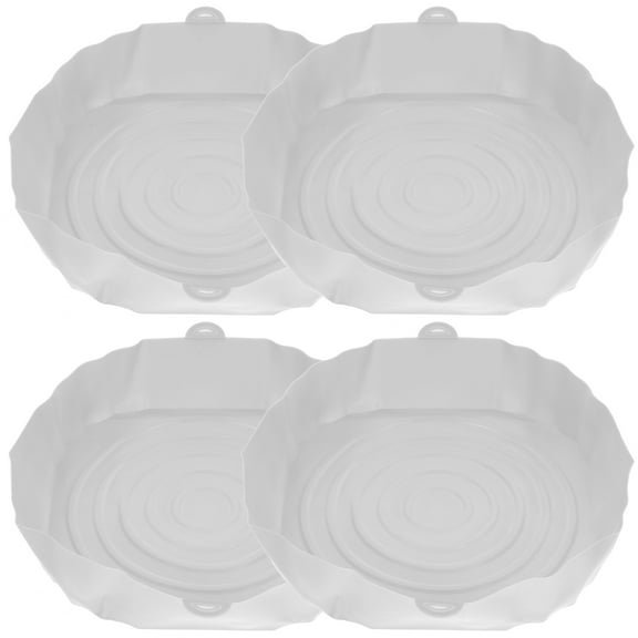 Air Fryer Baking Tray 4 Pcs Pan Washable Basket Dishes for Oven Molds Silicone Liner