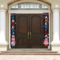 thumbnail image 4 of Hbdhejl 4Th Of July Decorations Outdoor Hanging American Flag Banners (2 Pcs), 4 of 4