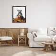 thumbnail image 3 of Stupell Industries Pit Bull Autumn Leaves Holiday Painting Black Floater Framed Canvas Art Print Wall Art, 25 x 31, 3 of 10