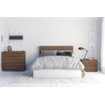 thumbnail image 1 of Merlin 4 Piece Full Size Bedroom Set  Walnut and White, 1 of 5