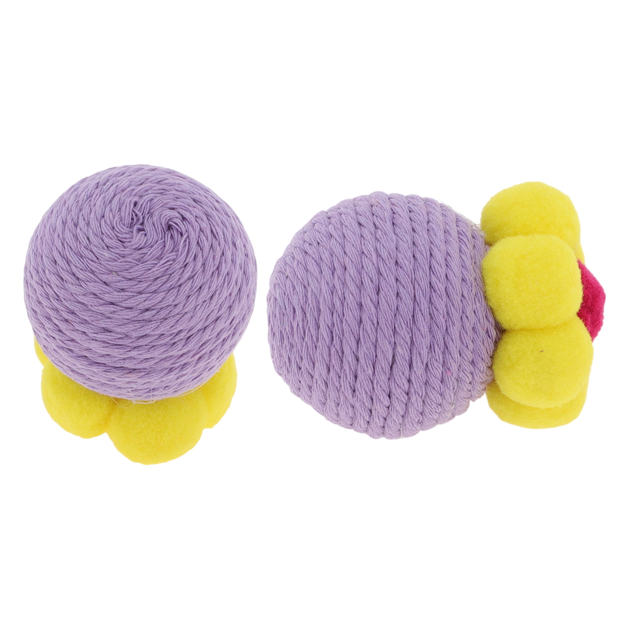 Unique Bargains Safe Teeth Cleaning Chew Balls Purple