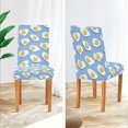 thumbnail image 3 of Yayeee 2 Pack Dining Chair Covers Stretch Parson Chairs Slipcovers Seat Protector, Playful Fried Eggs, 3 of 6