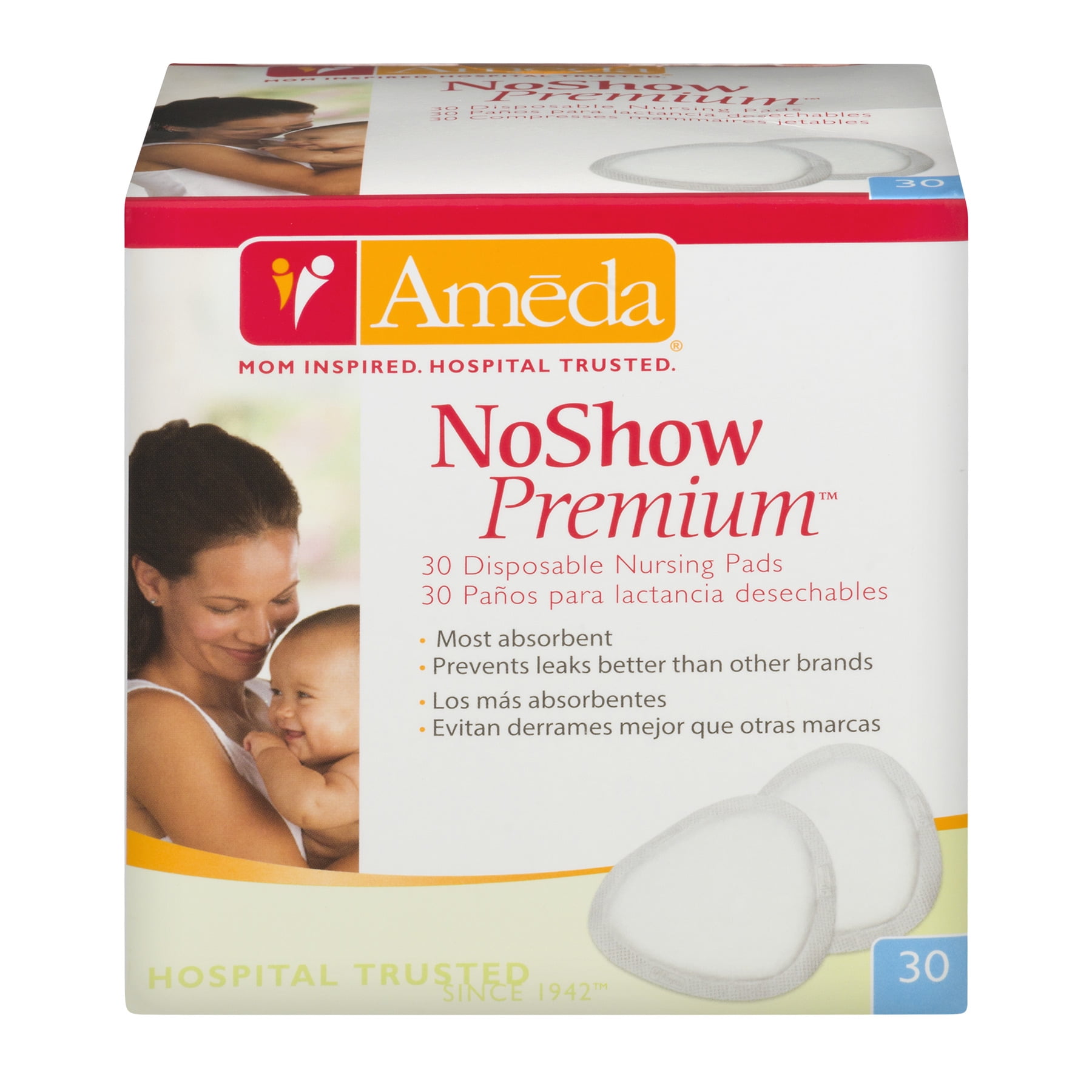 Ameda Noshow Premium Disposable Nursing Pads - 30 CT30.0 CT - Walmart