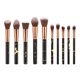 thumbnail image 3 of Kit de 10 brochas de maquillaje marmoladas con soporte, brocha portátil para maquillaje, brocha para polvos y rubor (negro, T-10-193), 3 of 5