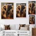 thumbnail image 4 of Designart "Elephant Of Africa I" Animals Floater Framed Wall Decor, 4 of 7