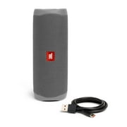 Open Box JBL Portable Bluetooth Speaker with Waterproof, Gray, JBLFLIP5GRYAM-B