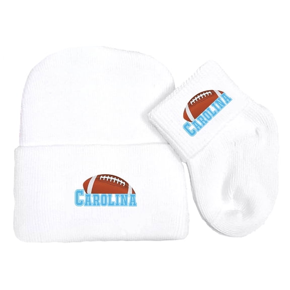 Future Tailgater Newborn Baby Knit Cap and Socks Set for Carolina Fans