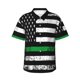 thumbnail image 1 of Fotbe American Flag Camisa Hawaiana para Hombre Unisex – Camisa Casual de Verano con Botones de Manga Corta de Algodón y Lino,Large, 1 of 7
