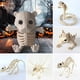 thumbnail image 2 of Miniesqueleto de hueso para decoración de Halloween, estatua articulada de rata, perro, araña, gato, búho, esqueleto, figura para decoración de fiesta en casa embrujada, 2 of 7