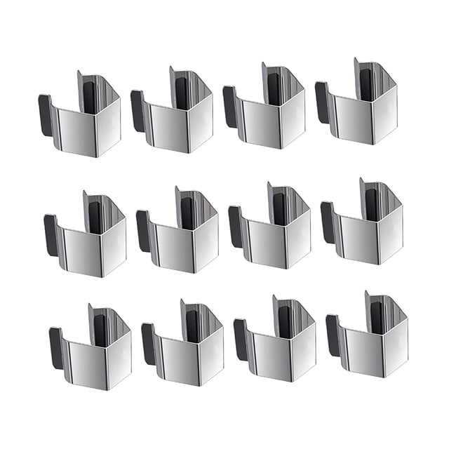 12x Clips de instalación de puerta mosquitera Clips de retención de pantalla, piezas de repuesto Accesorio de herramienta de puerta mosquitera para in