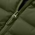 thumbnail image 4 of Lilgiuy Men's Sports Thick Jacket Fashion Solid Full Zip Windproof and Cold Detachable Hood Warm Padded Jacket, 4 of 4