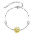 thumbnail image 1 of Pulseras De Girasol Plata 925 Joyeria Regalo Para Mujeres Xtellar Plateado, 1 of 3