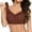 Coffee, variant on XFLWAM Plus Size Bras for Women Full Cup Seamless Push Up Shaping Wire Free Everyday Bra
