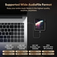 thumbnail image 4 of HIDIZS AP80 Pro-X MP3 Player with Bluetooth, Digital Audio Player, Dual ESS9219C Dac Chips, 0.0015% THD+N, DSD256 Native Decoding, MQA LDAC, FLAC, Blue, 4 of 8
