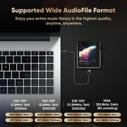 HIDIZS AP80 Pro-X MP3 Player with Bluetooth, Digital Audio Player, Dual ESS9219C Dac Chips, 0.0015% THD+N, DSD256 Native Decoding, MQA LDAC, FLAC, Blue