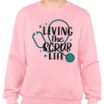 thumbnail image 2 of Living the Scrub Life Sweatshirt Unisex Medium Pink, 2 of 5