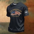 thumbnail image 5 of Zimjoy Men's 4th of July Patriotic T-Shirt 1776-2026 American Flag Print Short Sleeve Crew Neck Tee with USA 2026 Sleeve for Independence Day 250th Anniversary Navy L, 5 of 5
