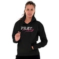 thumbnail image 5 of Pray For A Cure Breast Cancer Sport Hoodie Sweatshirt Women Brisco Brands L, 5 of 6