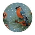 thumbnail image 2 of JEUXUS  Christmas Birds Round Table cover Table Covers with Elastic Polyester Fitted Tablecloth Circular Table Cover for Indoor Outdoor Picnic Party Fit Table, 2 of 7