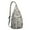 Grey-49, variant on Boho Style Sling Backpack - Abstract Tribal Print Crossbody Bag, Durable Travel Pack