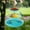 Blue, variant on Hanging Bird Bath With Chain Outdoor Garden Bird Water Feeder Windproof Rainproof Resin Bird Bath Bowl Patio Yard Decorative Bird Feeding Station Easy Hang Large Capacity Durable Weather Resistant
