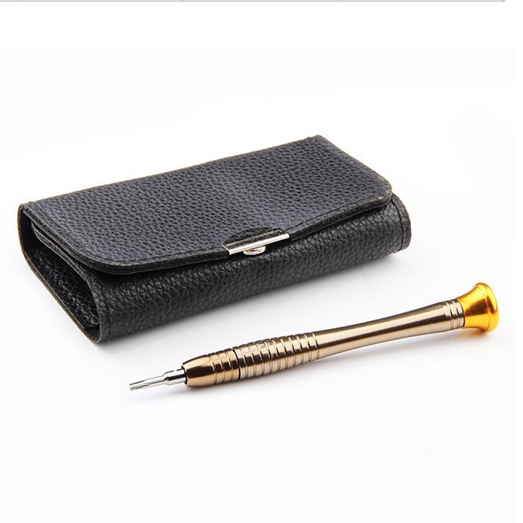 Cadorn 25 - in - 1 Multi - functional Leather Case Manual Screwdriver Set - Non - Magnetic Clamping Bits
