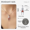 thumbnail image 2 of Birthstone Pendant Necklace for Girl Mom or Grandma by Ginger Lyne Sterling Silver CZ Family Birthday Charm, 2 of 8