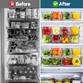 thumbnail image 3 of Organizadores de nevera NISILIN, paquete de 14 con tapas, sin BPA, transparentes, 3 of 7