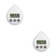 thumbnail image 2 of Naiovety Water Drop Sucker Digital Timer Study Cronómetro Display Pantalla grande Manual Despertador Cocina Tienda Hogar Regalo Blanco Blanco 2Conjunto, 2 of 6