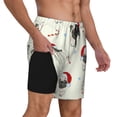 thumbnail image 2 of Honeii Christmas Pug Dog Print Men's Swim Shorts,Mens Swim Trunks,Breathable Mesh Beach Shorts for Swimming,Surfing, and Beach Activities-X-Large, 2 of 6