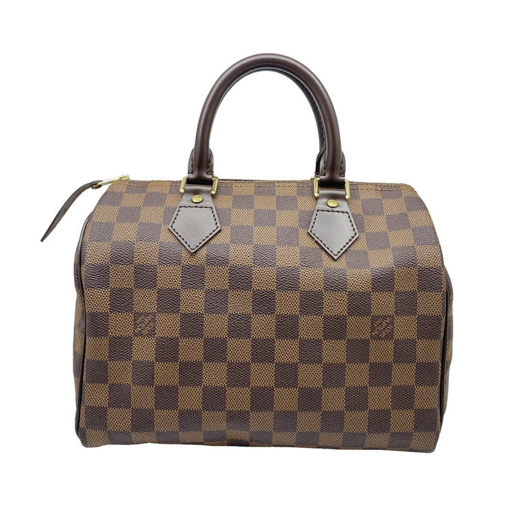 used Pre-owned Louis Vuitton Louis Vuitton Handbag Damier Ebene Speedy 25 Mini Boston Bag N41365 SP0087 (Good), Adult Unisex, Size: (HxWxD): 22cm x